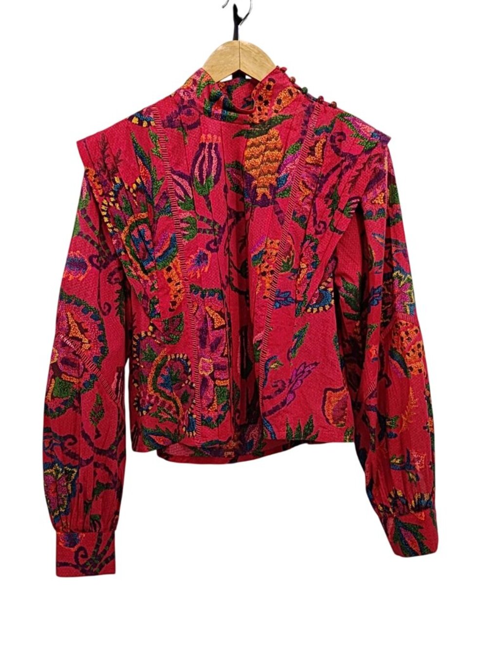 FARM Rio Sunset Tapestry Blush Blouse